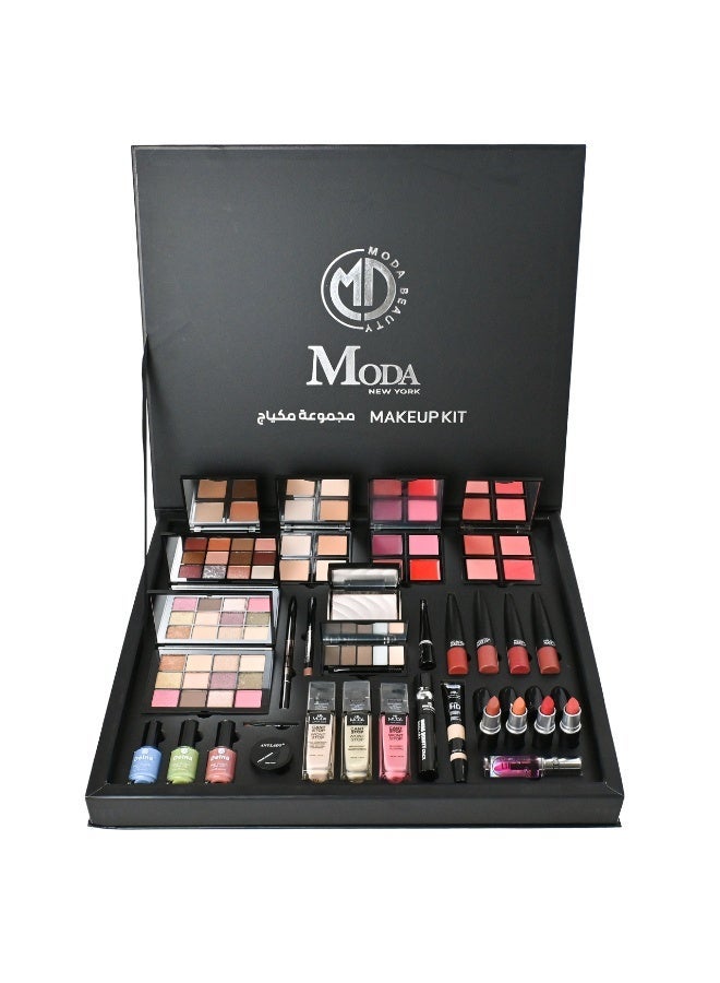 MODABEAUTY Moda New York Press Makeup Kit – Complete Set for Eyes and Lips - Image 2